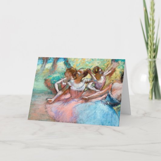 Edgar Degas - Four Ballerinas on Stage Kaart (Voorkant)