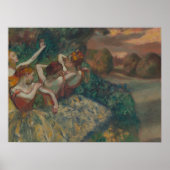 Edgar Degas Four Dancers Old Famous Art Poster (Voorkant)
