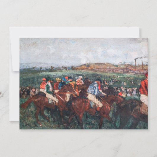 Edgar Degas - Gentlemen Race Bedankkaart (Voorkant)