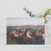 Edgar Degas - Gentlemen Race Bedankkaart (Staand voorkant)
