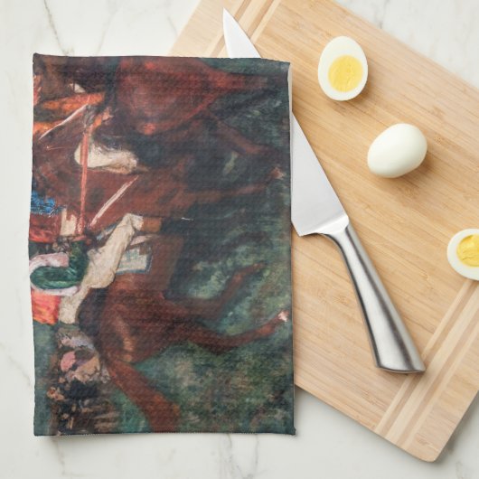 Edgar Degas - Gentlemen Race Theedoek (Quarter Fold)