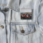 Edgar Degas - Gentlemen Race Vierkante Button 5,1 Cm (In situ)