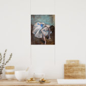 Edgar Degas - Gezette danseres Poster (Keuken)