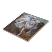 Edgar Degas - Gezette danseres Tegeltje (Zijkant)