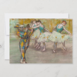 Edgar Degas - Harlekijnendans Bedankkaart