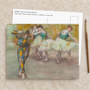 Edgar Degas - Harlekijnendans Briefkaart