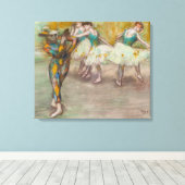 Edgar Degas - Harlekijnendans Canvas Afdruk (Insitu (Houten vloer))