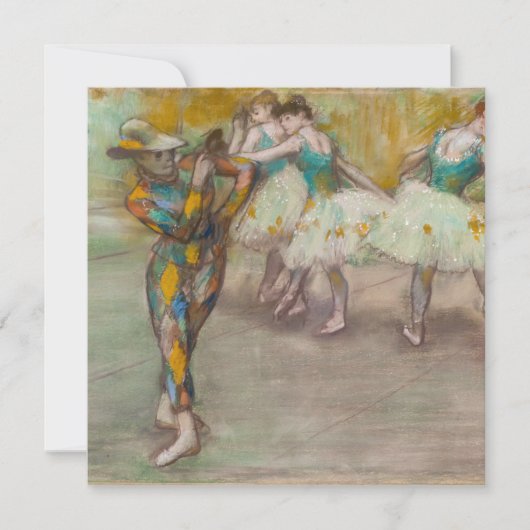 Edgar Degas - Harlekijnendans Kaart (Voorkant)