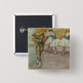 Edgar Degas - Harlekijnendans Vierkante Button 5,1 Cm (Voorkant /achterkant)