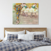 Edgar Degas - Harlequin Dance Canvas Afdruk (Insitu (Slaapkamer))
