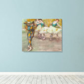 Edgar Degas - Harlequin Dance Canvas Afdruk (Insitu (Houten vloer))