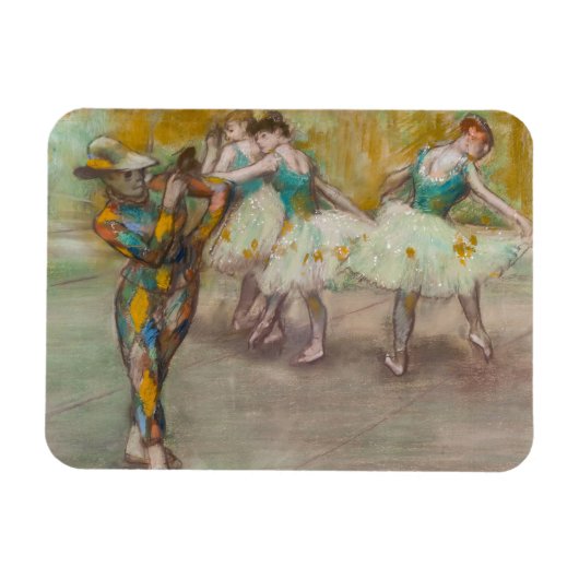 Edgar Degas - Harlequin Dance Magneet (Horizontaal)