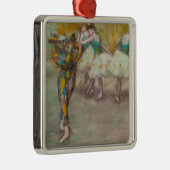Edgar Degas - Harlequin Dance Metalen Ornament (Rechts)