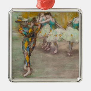 Edgar Degas - Harlequin Dance Metalen Ornament