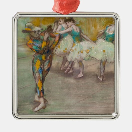 Edgar Degas - Harlequin Dance Metalen Ornament (Voorkant)