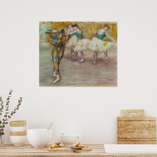 Edgar Degas - Harlequin Dance Poster (Keuken)