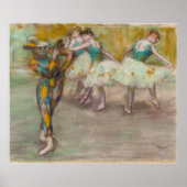 Edgar Degas - Harlequin Dance Poster (Voorkant)