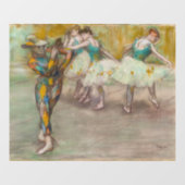 Edgar Degas - Harlequin Dance Raamsticker (Vel)