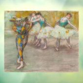 Edgar Degas - Harlequin Dance Raamsticker (Vel 3)