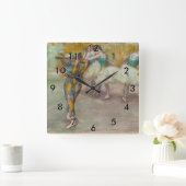 Edgar Degas - Harlequin Dance Vierkante Klok (Huis)