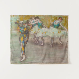 Edgar Degas - Harlequin Dance Wandkleed