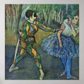Edgar Degas - Harlequin en Columbine Poster (Voorkant)