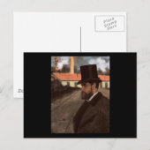 Edgar Degas Henri Rouart in front of his factory Briefkaart (Voorkant / Achterkant)