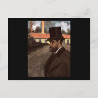 Edgar Degas Henri Rouart in front of his factory Briefkaart