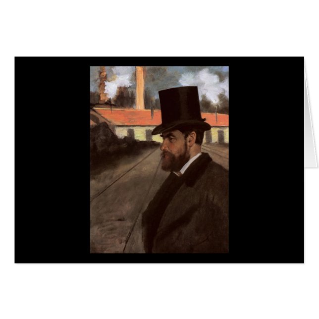 Edgar Degas Henri Rouart voor zijn fabriek (Voorkant Horizontaal)