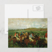 Edgar Degas | Heren race, voor het vertrek Briefkaart (Voorkant / Achterkant)