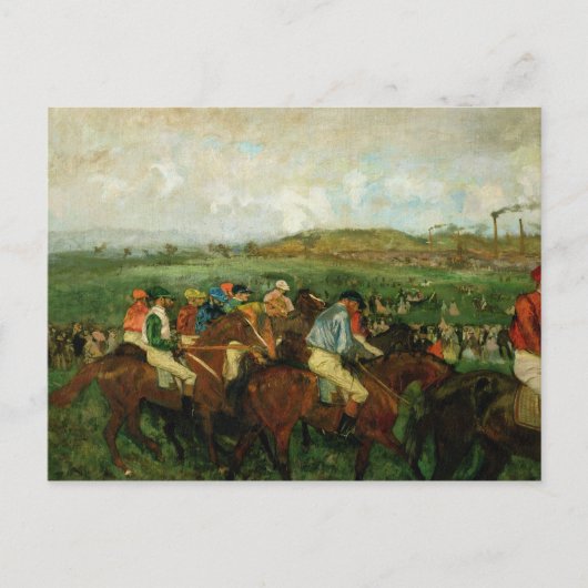 Edgar Degas | Heren race, voor het vertrek Briefkaart (Voorkant)