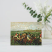 Edgar Degas | Heren race, voor het vertrek Briefkaart (Staand voorkant)