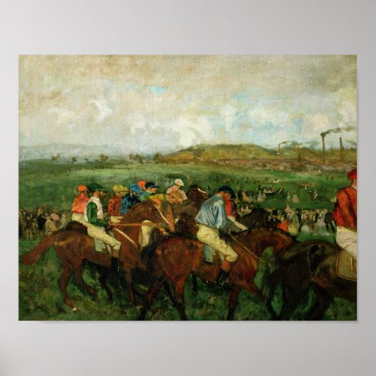 Edgar Degas | Heren race, voor het vertrek Poster (Voorkant)