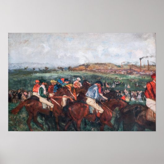 Edgar Degas - Herenrace Poster (Voorkant)