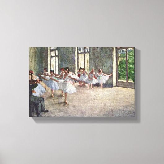 Edgar Degas - Heroefening van ballet Canvas Afdruk (Voorkant)