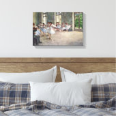 Edgar Degas - Heroefening van ballet Canvas Afdruk (Insitu (Slaapkamer))