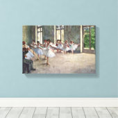 Edgar Degas - Heroefening van ballet Canvas Afdruk (Insitu (Houten vloer))
