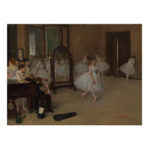 Edgar Degas   Het Dancing Class Ballet Perfect Poster