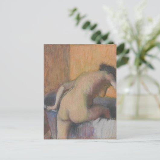 Edgar Degas | Het in een buis stoppen Briefkaart (Staand voorkant)