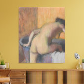 Edgar Degas | Het in een buis stoppen Canvas Afdruk (Insitu (Woonkamer))