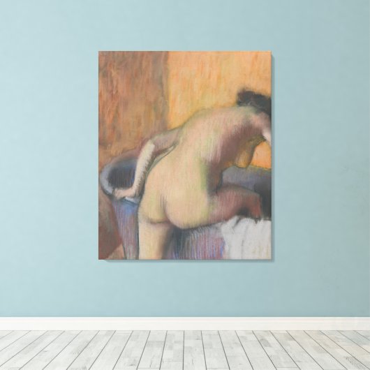 Edgar Degas | Het in een buis stoppen Canvas Afdruk (Insitu (Houten vloer))