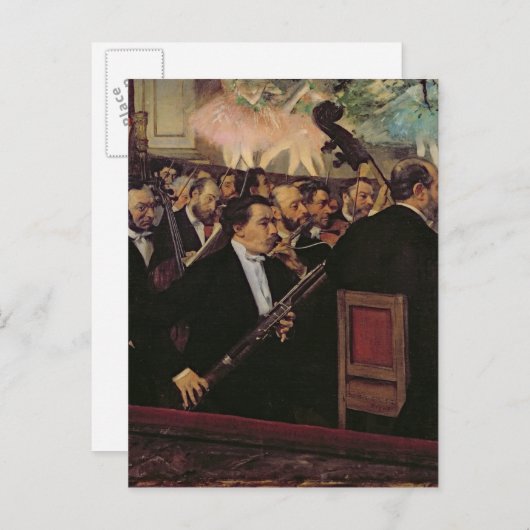Edgar Degas | Het Opera Orchestra, c.1870 Briefkaart (Voorkant / Achterkant)