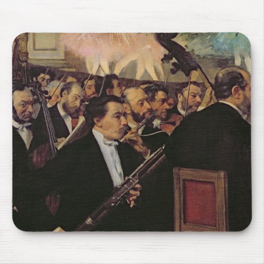 Edgar Degas | Het Opera Orchestra, c.1870 Muismat (Voorkant)
