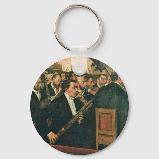 Edgar Degas Het Orchestra van de Opera Sleutelhanger (Voorkant)