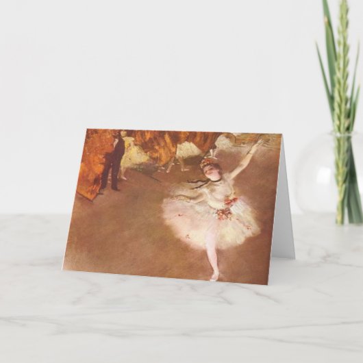 Edgar Degas het Wenskaart van de Ster Kaart (Voorkant)