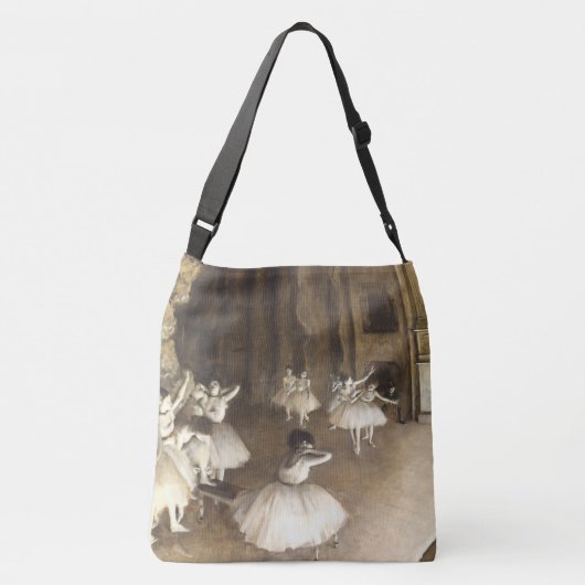Edgar Degas | Hoorzitting in ballet Crossbody Tas (Achterkant)