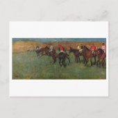 Edgar Degas - Horse Racing voor begin 1878-80 Briefkaart (Voorkant)