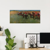 Edgar Degas - Horse Racing voor begin 1878-80 Poster (Thuiskantoor)