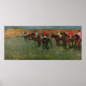 Edgar Degas - Horse Racing voor begin 1878-80 Poster (Voorkant)