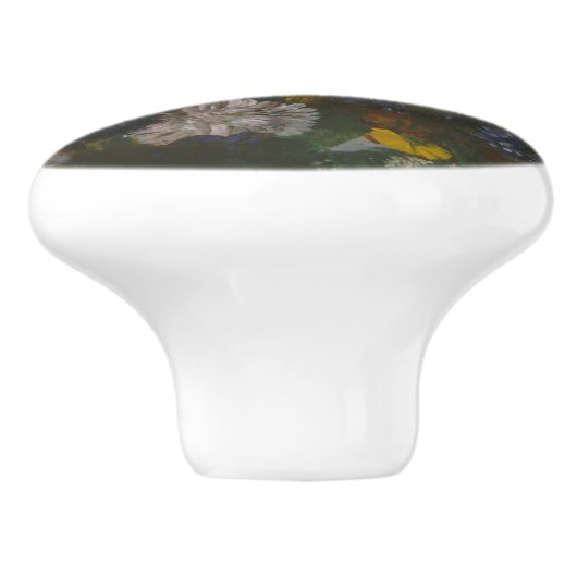 Edgar Degas Impressionisme Flower Bouquet Painting Keramische Knop (Zijkant)